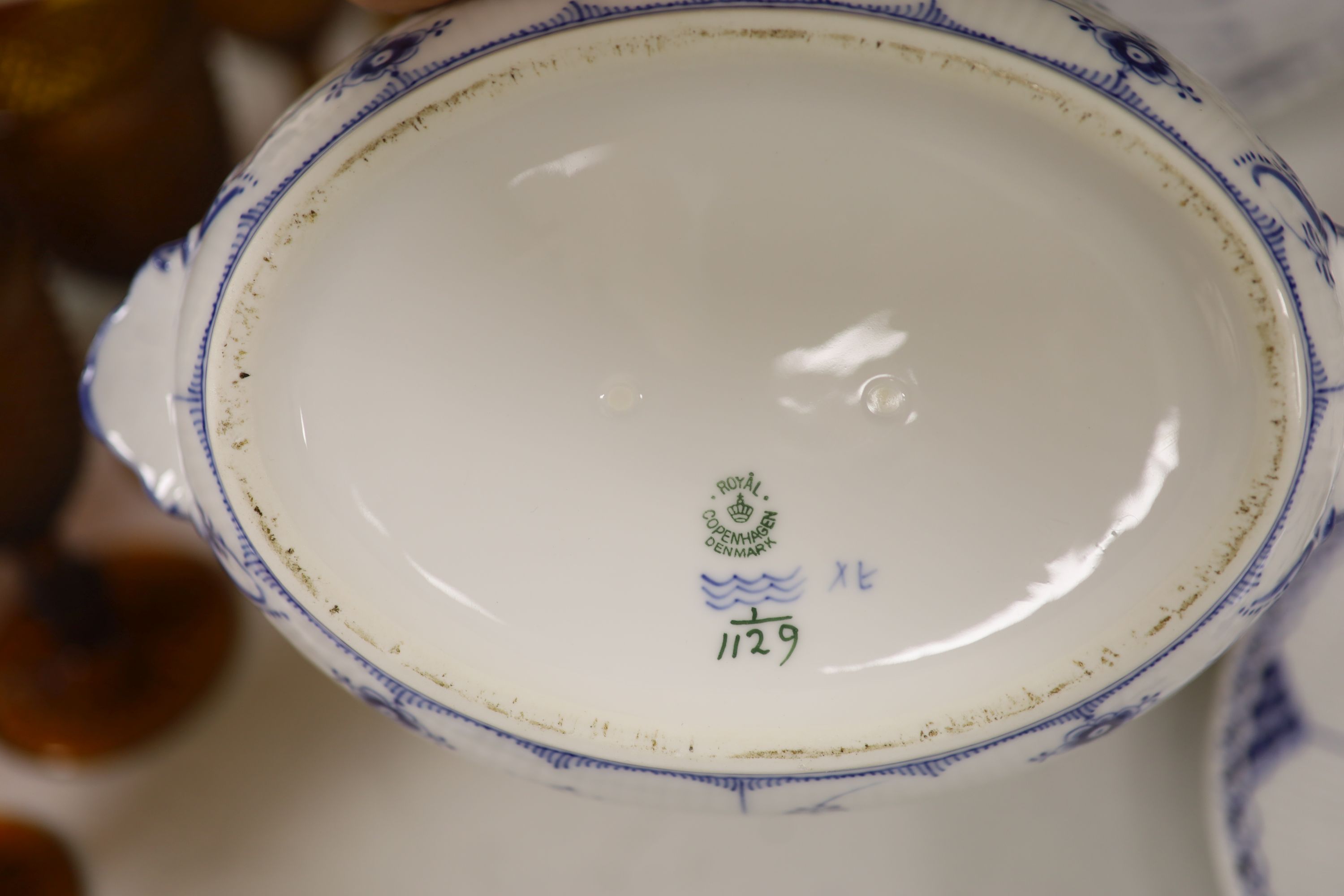 A Royal Copenhagen onion pattern part dinner service